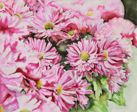 Nature’s Pink Beauty (watercolor)