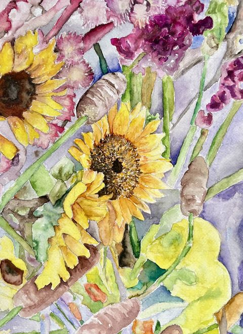 Yellow Sunlit Blooms